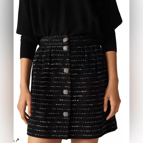 BA&SH Livia Tweed Mini Skirt - Picture 1 of 6